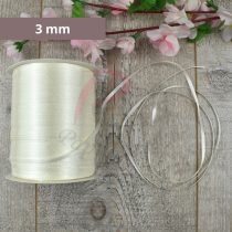 Satinband (Creme, 3mm, 1 meter)