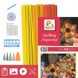 Sonne - Quilling Muster (240 Stück Streifen, Beschreibung, Werkzeuge)