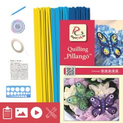   Schmetterling - Quilling Muster (210 Stück Streifen, Beschreibung, Werkzeuge)