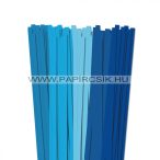 Blau Farbton, 10mm Quilling Papierstreifen (5x20, 49 cm)