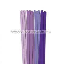 Violett Farbton, 7mm Quilling Papierstreifen (4x20, 49 cm)