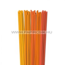 Orange Farbton, 6mm Quilling Papierstreifen (5x20, 49 cm)