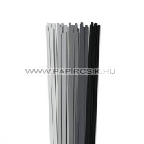 Grau Farbton, 5mm Quilling Papierstreifen (5x20, 49 cm)